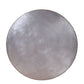 Tamas - 16" Coffee Table - Aluminum & Cocoa Top Grain Leather