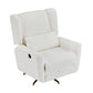 Power Recliner Chair Swivel, Boucle Upholstered