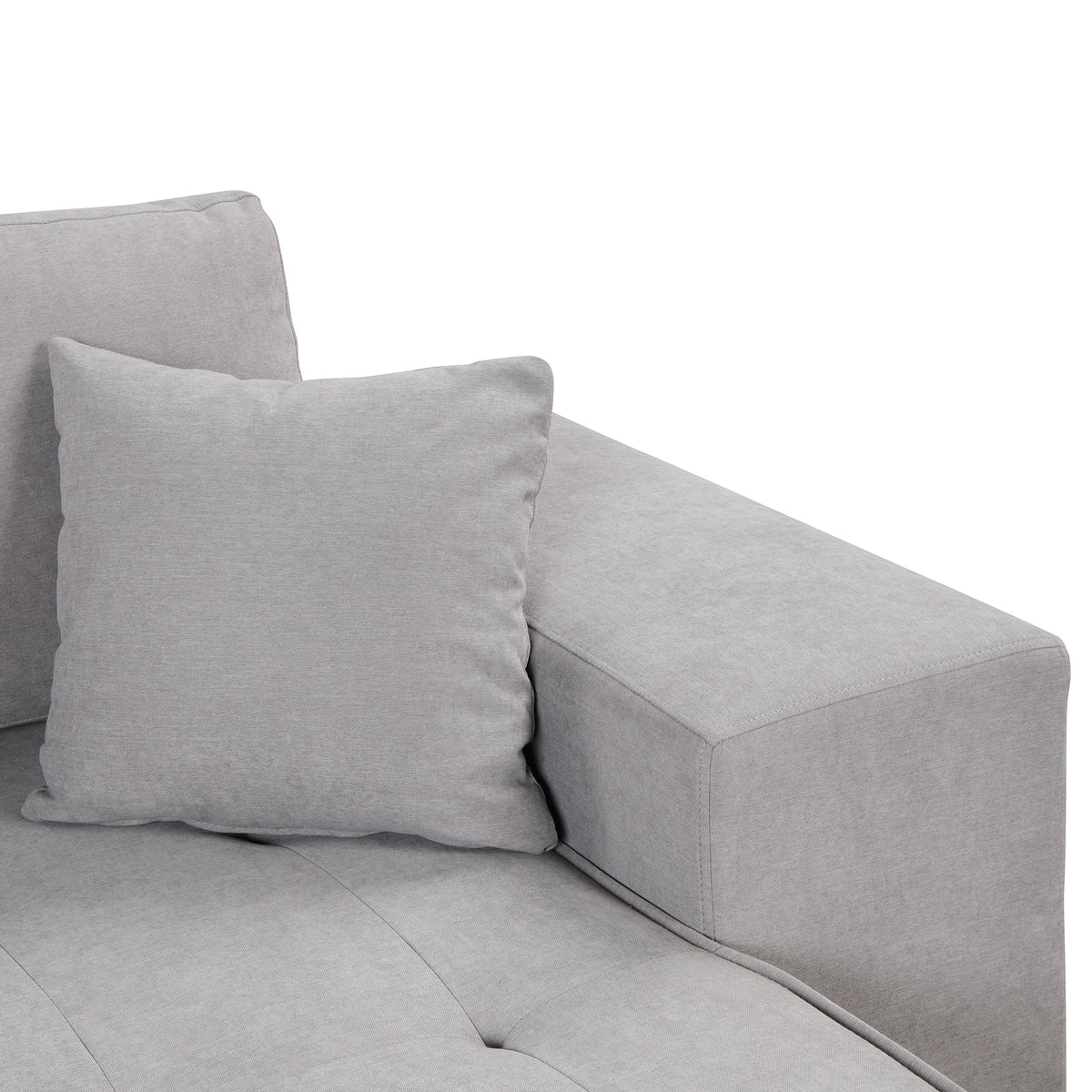 104.5" Pull Out Sleeper Sofa Reversible L-Shape Sectional Couch