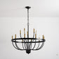 18-Light Chandelier Industrial Iron Candle Chandelier