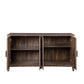 Cabinet with 4 Doors and 4 Open Shelves Freestanding Sideboard