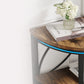23.62” Industrial 3-Tier Half Moon End Table