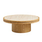 Sintered Stone Coffee Table with MDF Pedestal