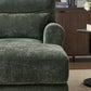 Modern Chaise Lounge Upholstered Sofa Recliner Chair in Green