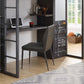 Cargo - Chair - Gray Synthetic Leather & Gunmetal