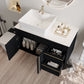 36" Wall-Mounted Bathroom Vanity with Vessel Sink