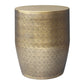 Johnsen 18 Inch Cross Hatch Pattern Accent Table