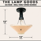 1930’s Peach Frosted Art Deco Suspended Chandelier Ceiling Light