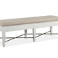 Heron Cove - Bench With Upholstered Seat - Chalk White