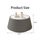 Light Sintered Stone Top Cup Shape Leather Coffee Table