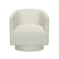 White Swivel Accent Chair