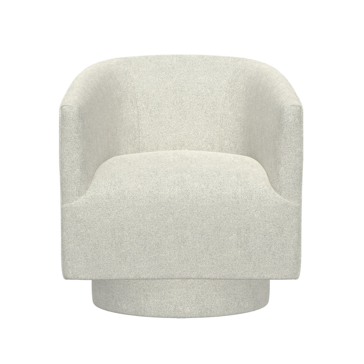 White Swivel Accent Chair