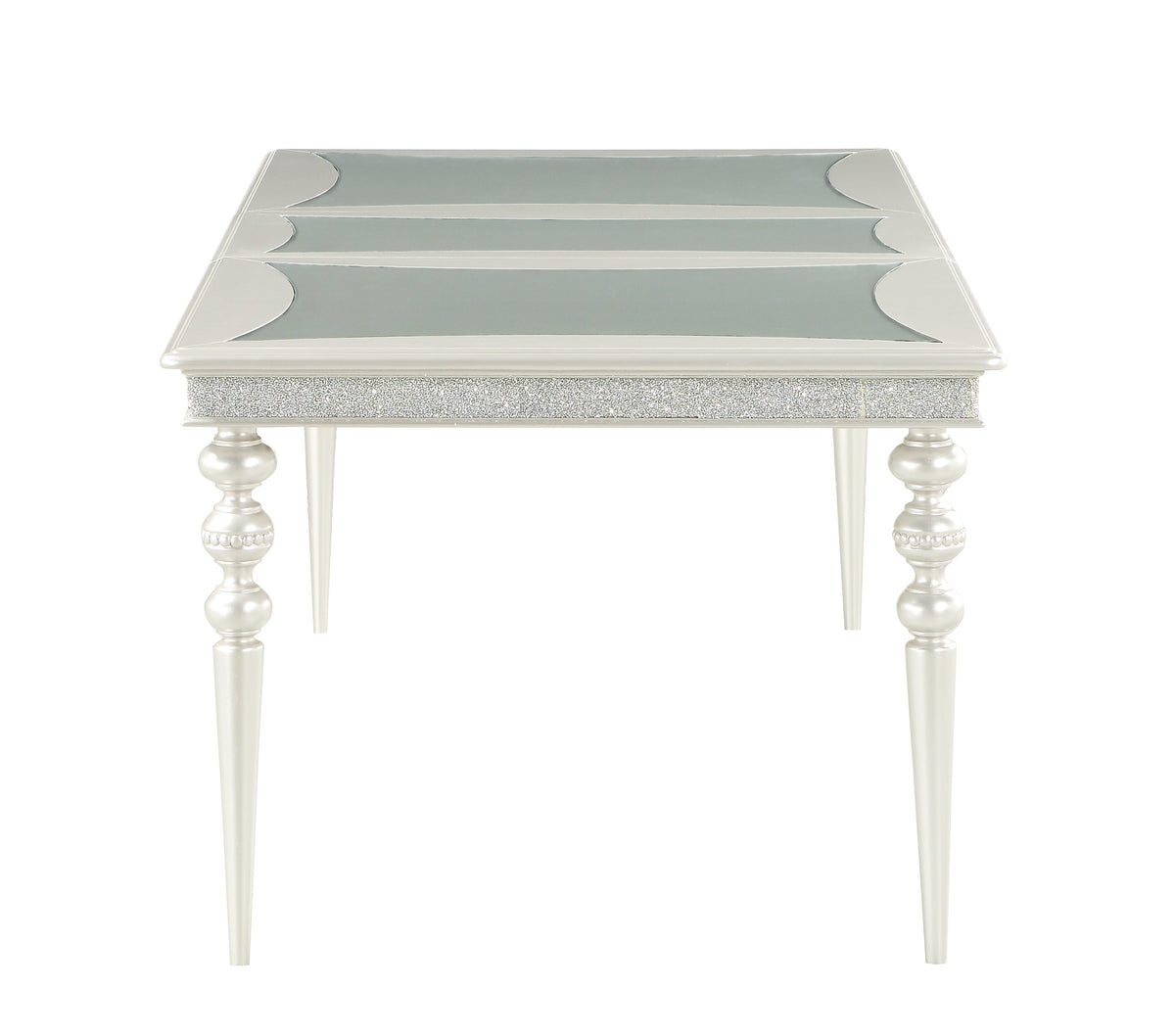 Maverick Platinum Finish Dining Table