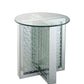 Nysa Mirrored & Faux Crystals End Table (Assembled)