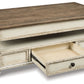 Realyn - Lift Top Cocktail Table - White / Brown