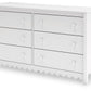 Hallityn - Six Drawer Dresser - White