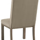 Chrestner - Dining UPH Side Chair (Set of 2) - Gray / Brown