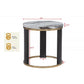 Round End Table For Living Room - Gold / Brown - view 5
