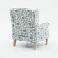 Modern Accent Chair with Retro Wood Legs