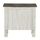 Havalance - Chair Side End Table - White / Gray