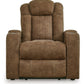 Wolfridge - Power Recliner/Adj Headrest - Brindle