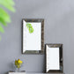 Antique Rectangle Mirror with Floral Accents