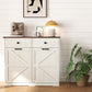 Farmhouse Double Tilt Out Trash Cabinet for 20 Gallon Trash Cans