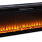 Entertainment Accessories - Wide Fireplace Insert - Black