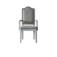 House Marchese - Arm Chair (Set of 2) - Two Tone Gray Fabric & Pearl Gray