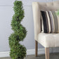 7.5x7.5x35" 3 Foot Tall Artificial Spiral Boxwood Tree