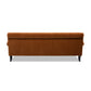 Alana Lawson Three-Cushion Tight Back Sofa, Burnt
