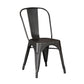 Set of 4 Stackable Metal Dining Chairs