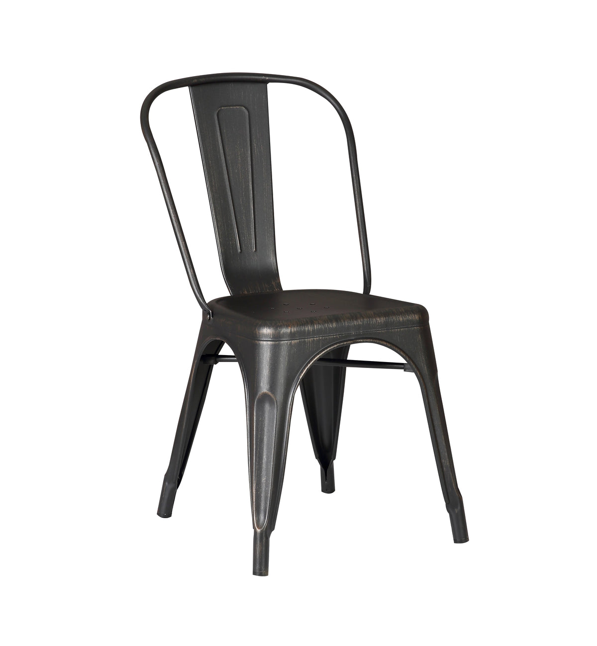 Set of 4 Stackable Metal Dining Chairs