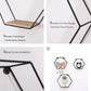 Wall Mounted Hexagonal Floating Shelves