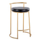 Round 26" Contemporary Fixed-Height Counter Stool