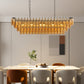 54" Black Rectangular Chandelier