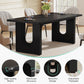 71" Modern Black Dining Table