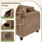 U Shaped Sectional Sofa, Corner Living Room Couch With Built In Cup Holders, Storage, USB Ports - view 25