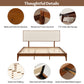 King Size Solid Dry Bamboo Wood 12 Inch Platform Bed