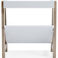 Blariden - Small Bookcase - White / Tan
