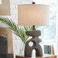 Danacy - Paper Table Lamp - Distressed Black