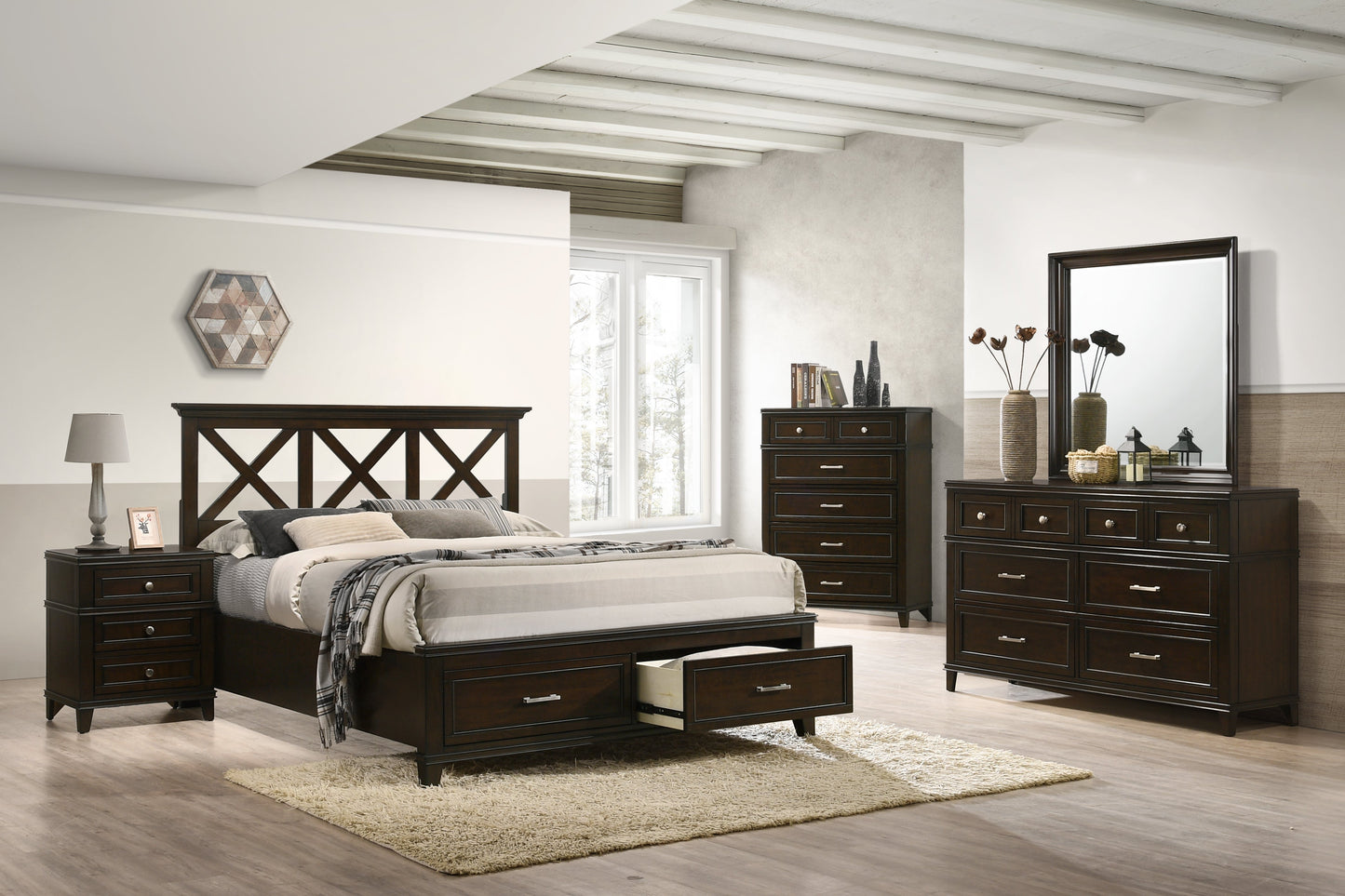 Merlot 6 Drawer Dresser