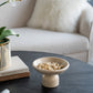 Round Marble Pedestal Fruit Bowl