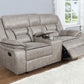 Greer Upholstered Motion Reclining Loveseat Taupe - view 7