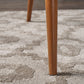 Mid Century Modern Fabric Upholstered Dining Chairs - Set of 2