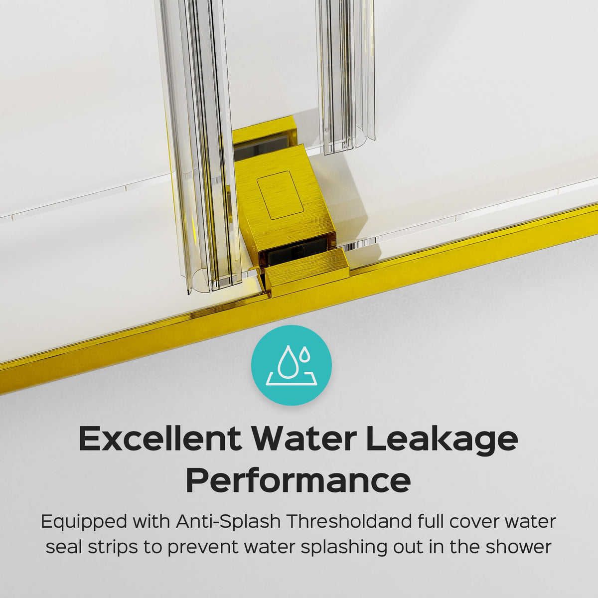 56-60 Inches x 76 Inches Frameless Double Sliding Shower Door