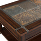 Roanoke - Rectangular Lift Top Cocktail Table (With Casters) - Cherry And Slate