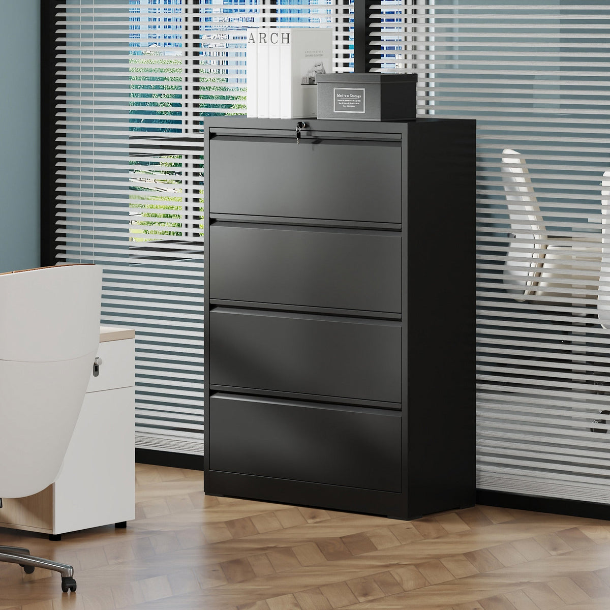 4 Drawer Lateral File Cabinet