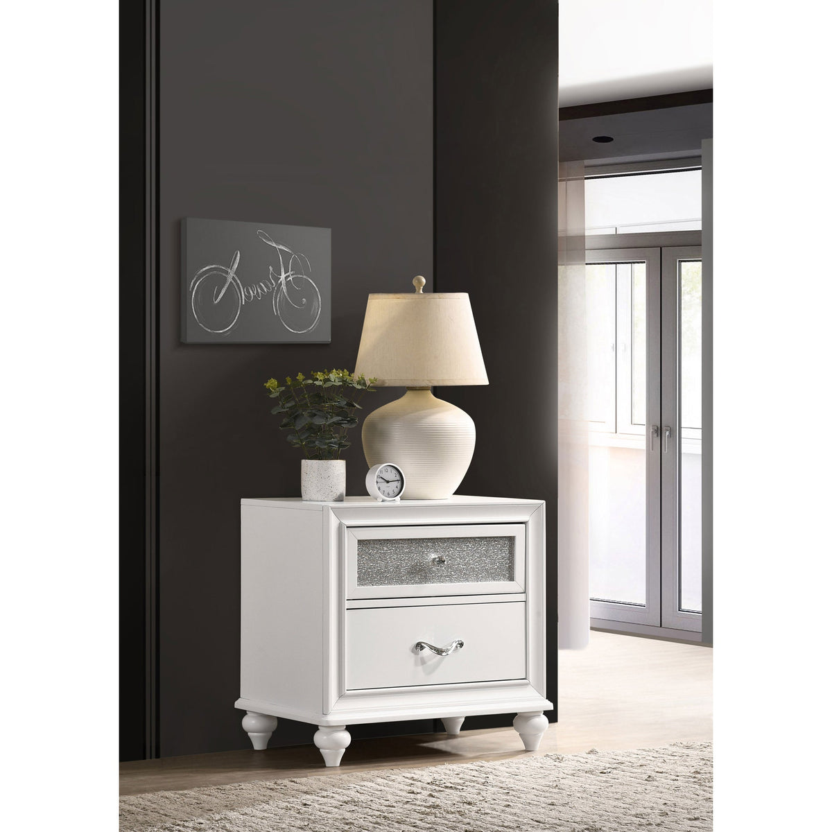 Barzini 2-Drawer Nightstand