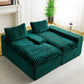 Green Turtle Velvet Versatile Sofa